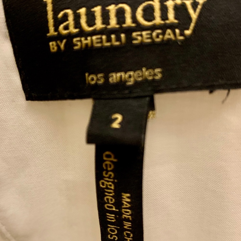 Linen sheath dress. Laundry by Shelly Segal